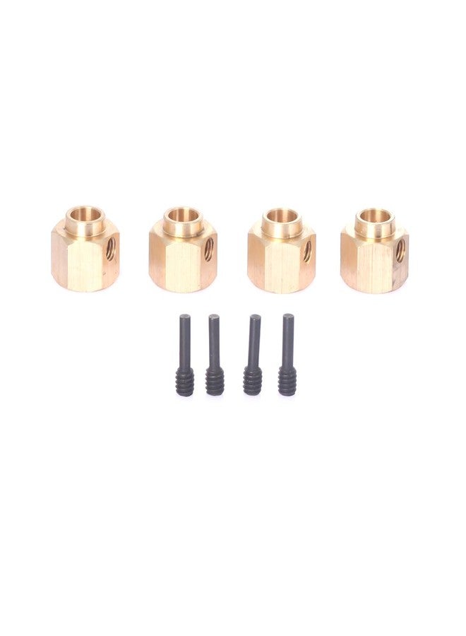 LCX 1/10th RC Crawler Car Brass Wheel Hex Hubs Drive Adapter for TRX4 TRX6, Upgrades Parts Accessories (8mm / 0.31 in) - Image 2