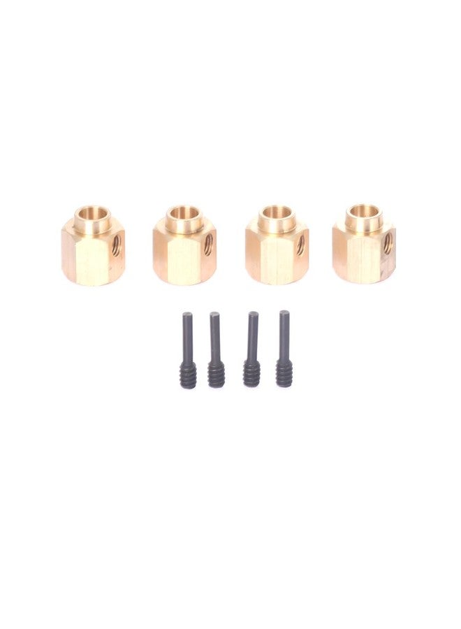 LCX 1/10th RC Crawler Car Brass Wheel Hex Hubs Drive Adapter for TRX4 TRX6, Upgrades Parts Accessories (8mm / 0.31 in) - Image 1