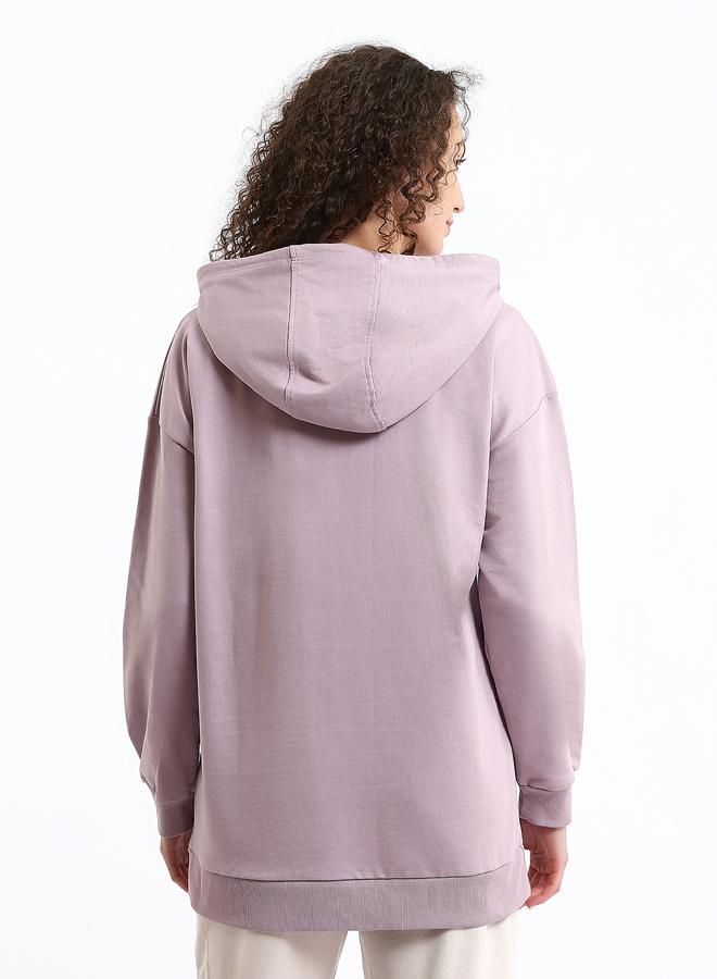 LC WAIKIKI Hooded Printed Women's Sweatshirt Tunic - Image 5