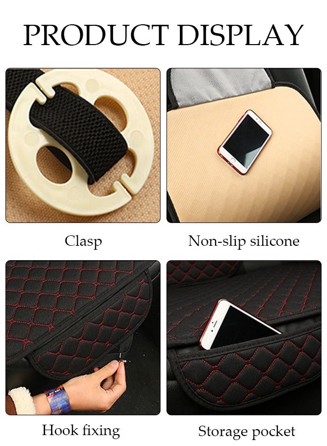 DUNISO 1PCS Auto Breathable Universal Four Seasons Front Car Seat Covers Luxury Include Front Car Seat Protector and Rear Car Seat Cushion Compatible with 95% Vehicle Fit for Cars Truck SUV or Vans - Image 3