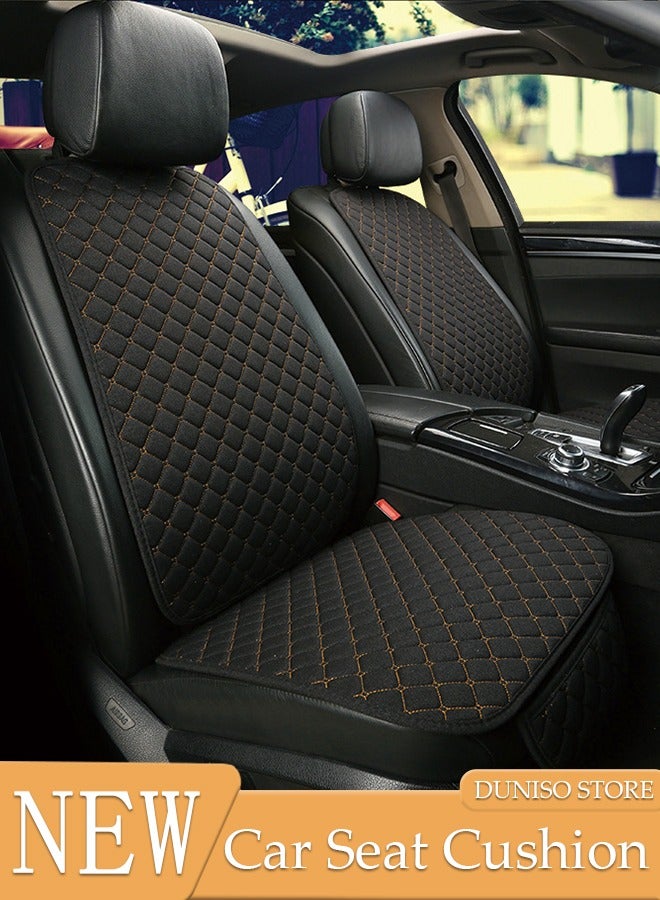 DUNISO 1PCS Auto Breathable Universal Four Seasons Front Car Seat Covers Luxury Include Front Car Seat Protector and Rear Car Seat Cushion Compatible with 95% Vehicle Fit for Cars Truck SUV or Vans - Image 1