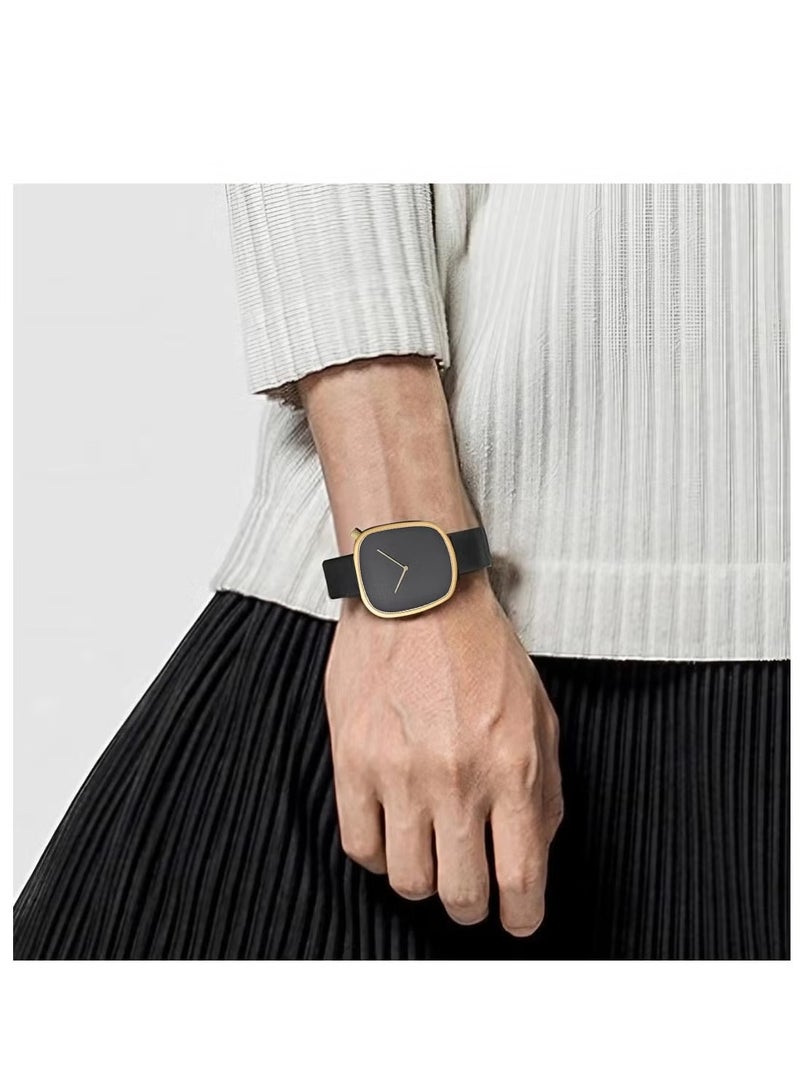 TOMI Fashion Business Mens Quartz Wrist Watches Waterproof Square Stainless Watch Gifts for Him Students Women Husband - Image 2