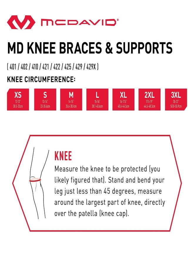 ماكديفيد دعامة الركبة Mcdavid 429R بمفصلات متعددة المحاور - أسود، مقاس كبير - Image 3