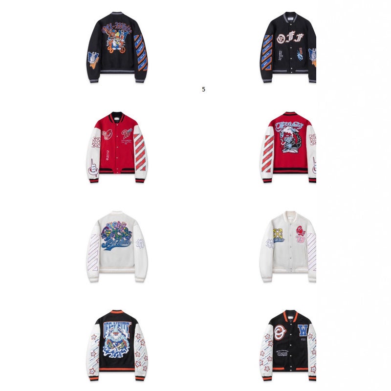 Export Ow Cartoon Scorpion Pattern Baseball Uniform Jacket Jacket For Men And Women - Image 1