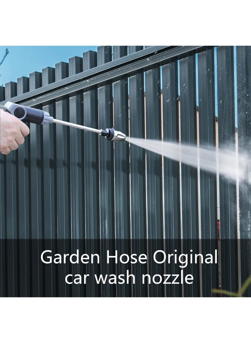 Barakah Garden Hose Nozzle with Adjustable Sprayer Head, Leak-Proof, Ergonomic Long Reach Grip, Ideal for Plant Irrigation, Pet Cleaning, Car Washing, 13.78x6.69 Inches (Black) - Image 5