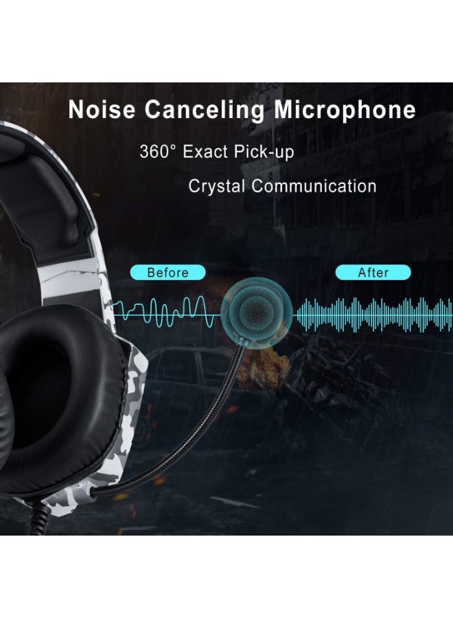 Gaming Headset with RGB LED Light and Noise Canceling Mic - Compatible with PS4, Xbox, Nintendo Switch, PC, and Smartphones  - Image 3