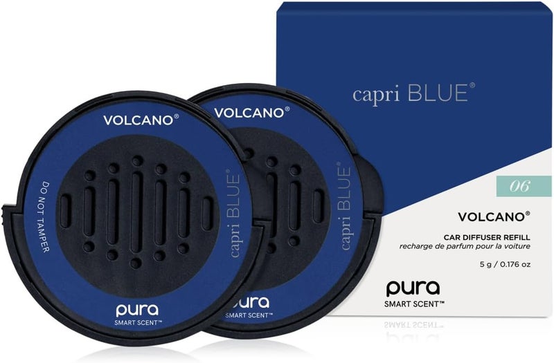 Capri Blue Pura Car Diffuser Refills - Volcano Scent, 2 Pack - Image 1