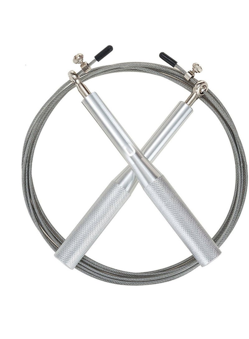 Spall Metal Speed Skipping Rope Jump Rope Workut Exercise Jump Rope With Bearing Adjustable Cables Bold Rope Aluminium Handles Metal Training For Adults - Image 1