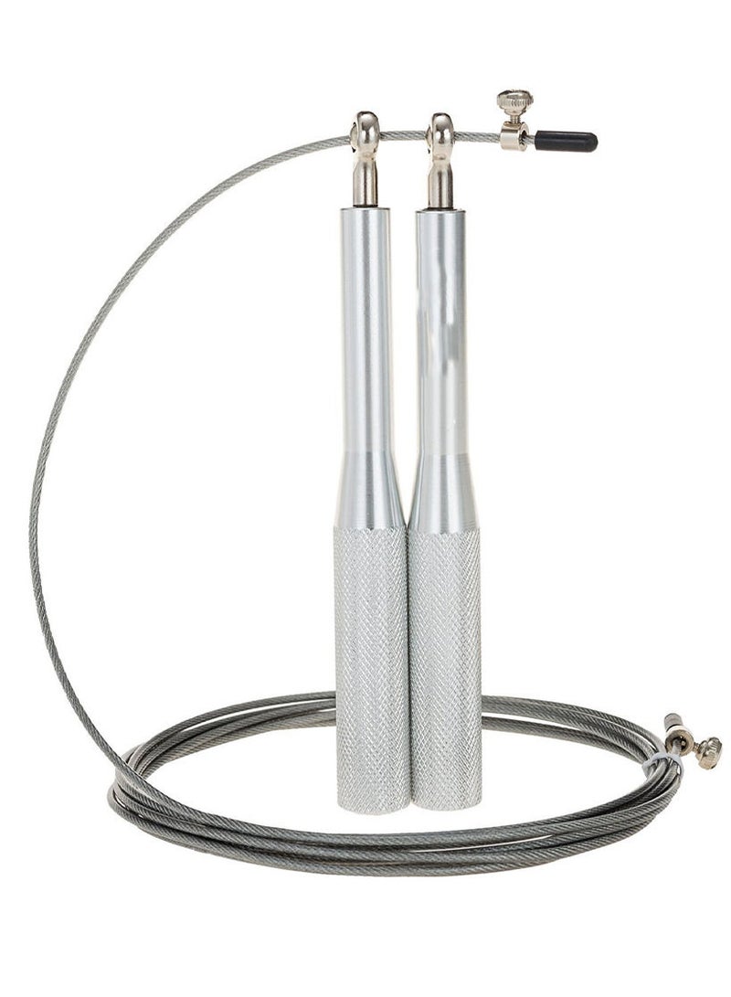 Spall Metal Speed Skipping Rope Jump Rope Workut Exercise Jump Rope With Bearing Adjustable Cables Bold Rope Aluminium Handles Metal Training For Adults - Image 4