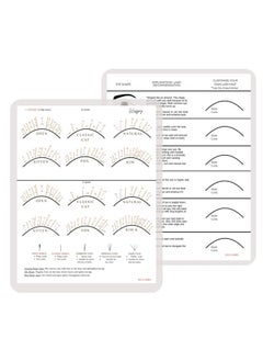 Lash Mapping Chart, for Eyelash Extensions Supplies Training Eye, Eyelash Extension Beginner Training and Practice Chart, Suitable for novice training