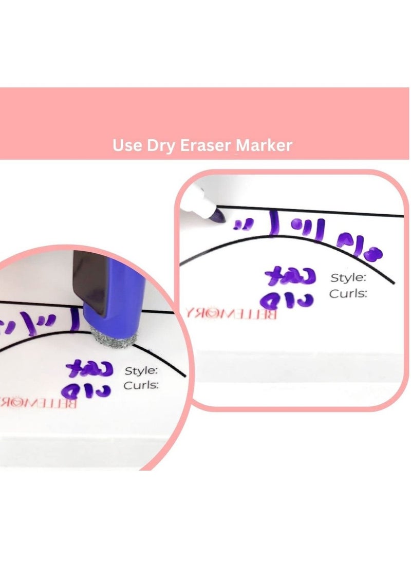 Generic - Lash Mapping Chart, for Eyelash Extensions Supplies Training Eye, Eyelash Extension Beginner Training and Practice Chart, Suitable for novice training - Image 1