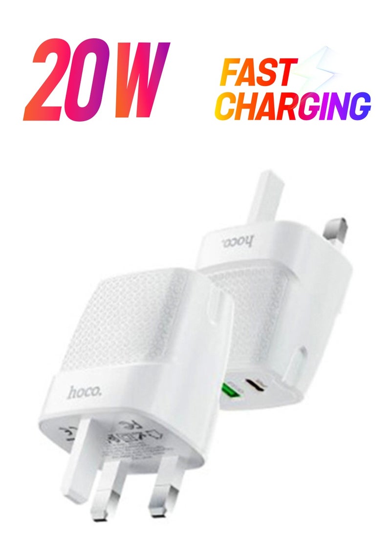 هوكو شاحن ثنائي المنفذ السريع PD 20W QC3.0 - Image 1