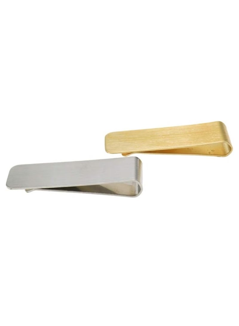 Ailily 4PCS Metal Money Clip Set - Stainless Steel and Brass Clips for Cash and Credit Cards. - Image 3