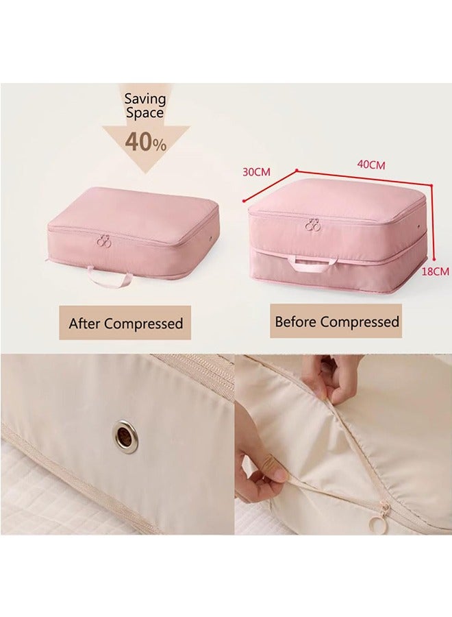 JCB CHIC Space Saver Compression Bags,2PCS Travel Clothes Storage Bags for Down Coat,Cotton-padded Jacket Zipper Bag,Reusable Clothes Storage Organizer (Grey)  - Image 2