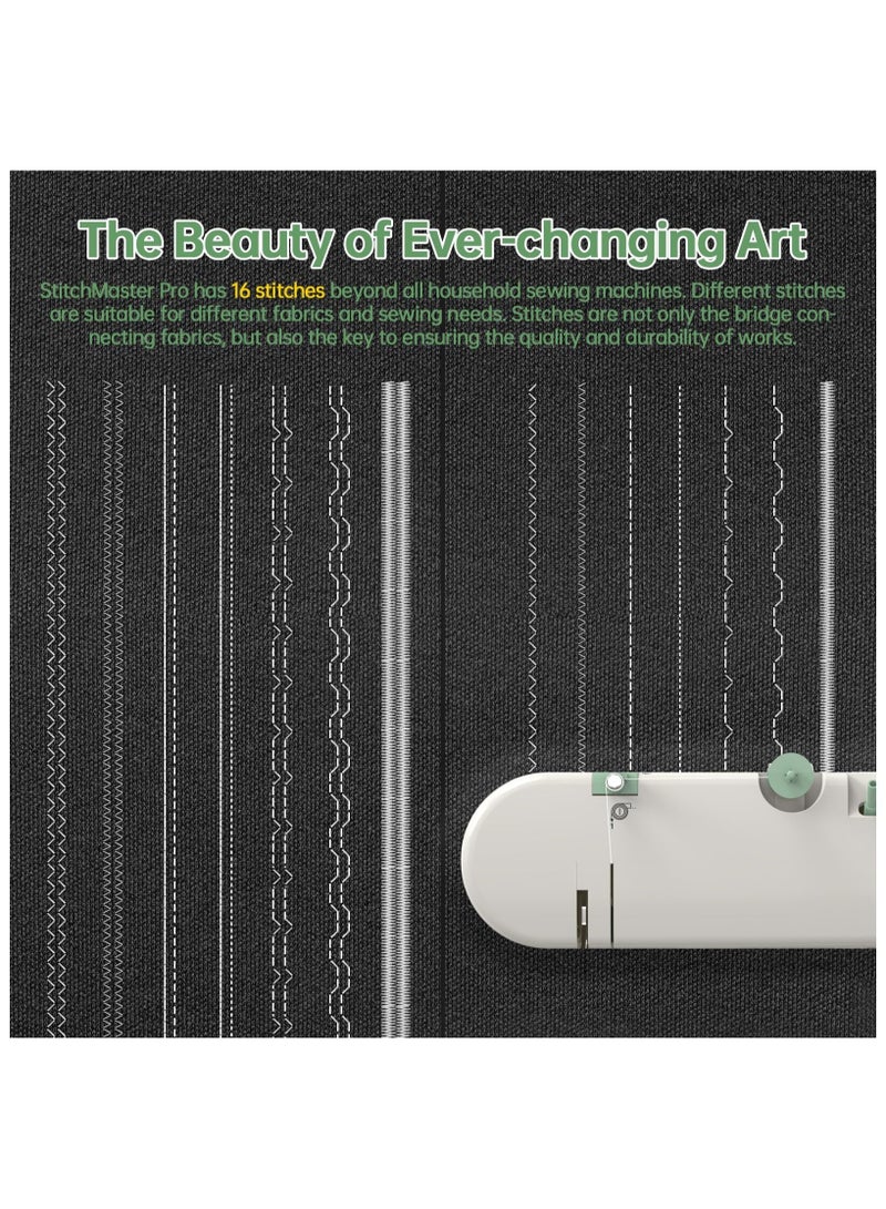 أسيف آلة خياطة كهربائية | تصميم سهل للمبتدئين | آلة منزلية بإبرة مزدوجة وخيط مزدوج مع 16 نمط غرزة - Image 5