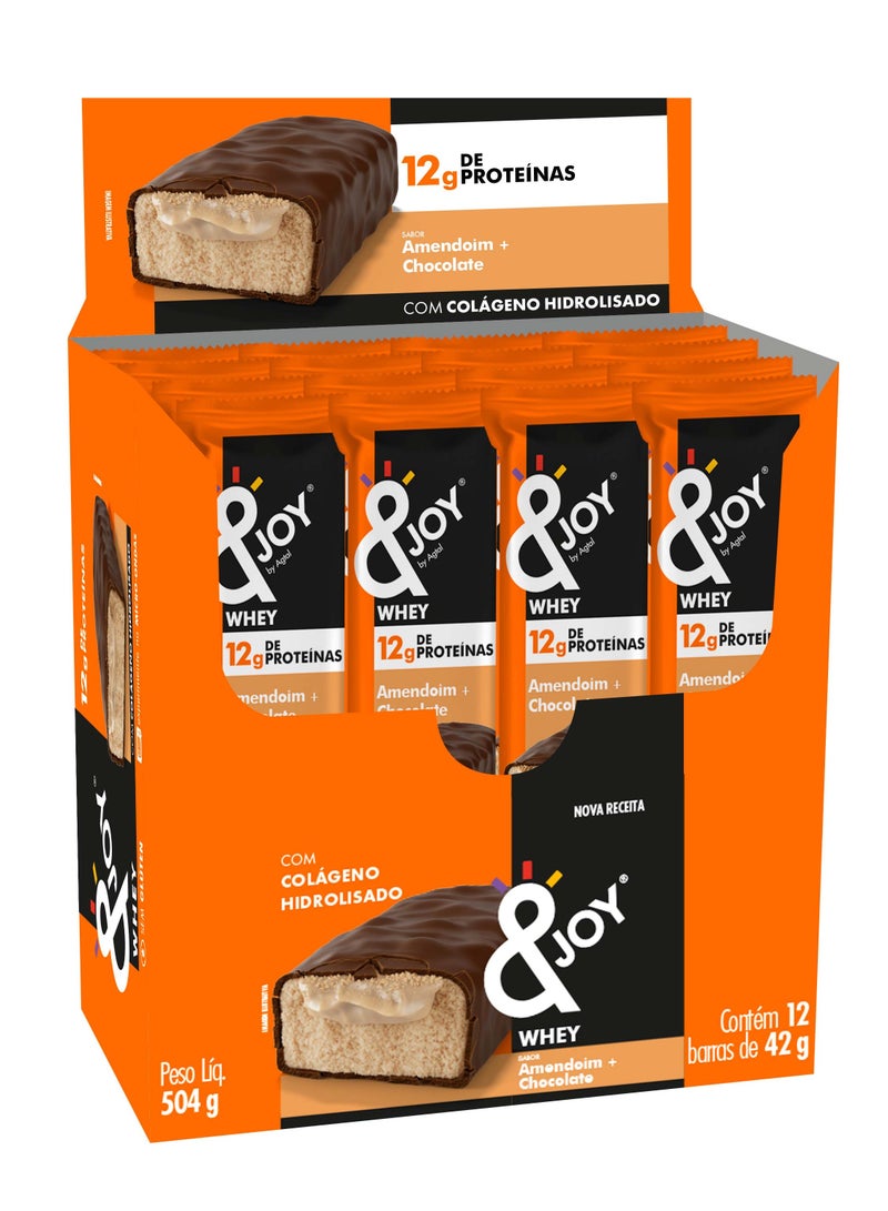 Enjoy snacks  Whey Bar Protein Zero Sugar Peanuts (Pack of 12) - Image 1