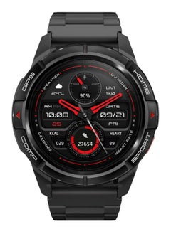 Mibro GS Active Smartwatch, 1.3 Inch AMOLED Display, GPS Global Positioning System, 10 Axis Motion Senor, Seek Beats Seek Beats Exercise Algorithm, 24-Hour Health Management, Dual Strap, Black  - Image 2