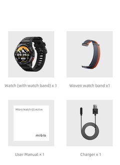Mibro GS Active Smartwatch, 1.3 Inch AMOLED Display, GPS Global Positioning System, 10 Axis Motion Senor, Seek Beats Seek Beats Exercise Algorithm, 24-Hour Health Management, Dual Strap, Black  - Image 3