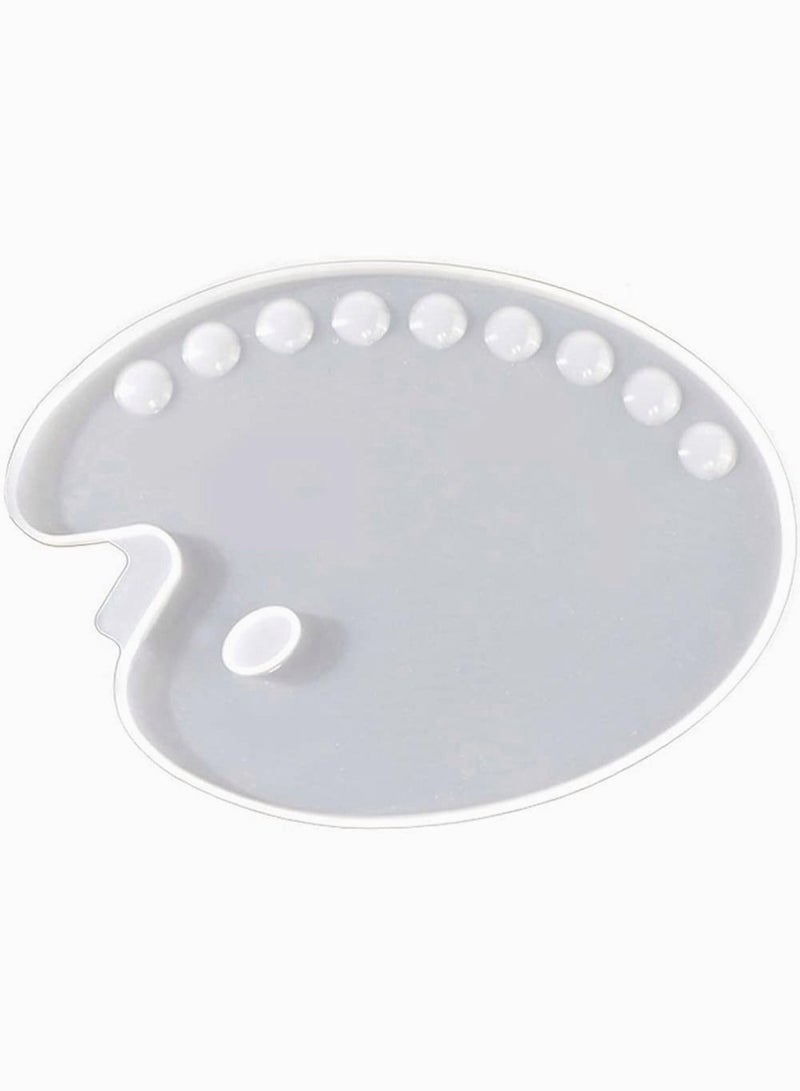 Y&D Palette Mould, Silicone Resin Mould for Paint Palette, Artist Tray Geometric Coaster Making Resin, Cups Mats, Jewelry Holder, Home Decoration - Image 1