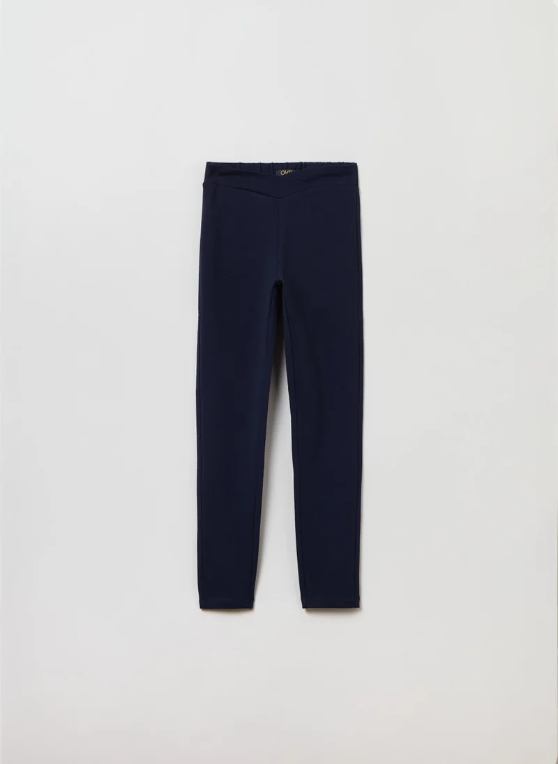 او في اس Stretch cotton treggings