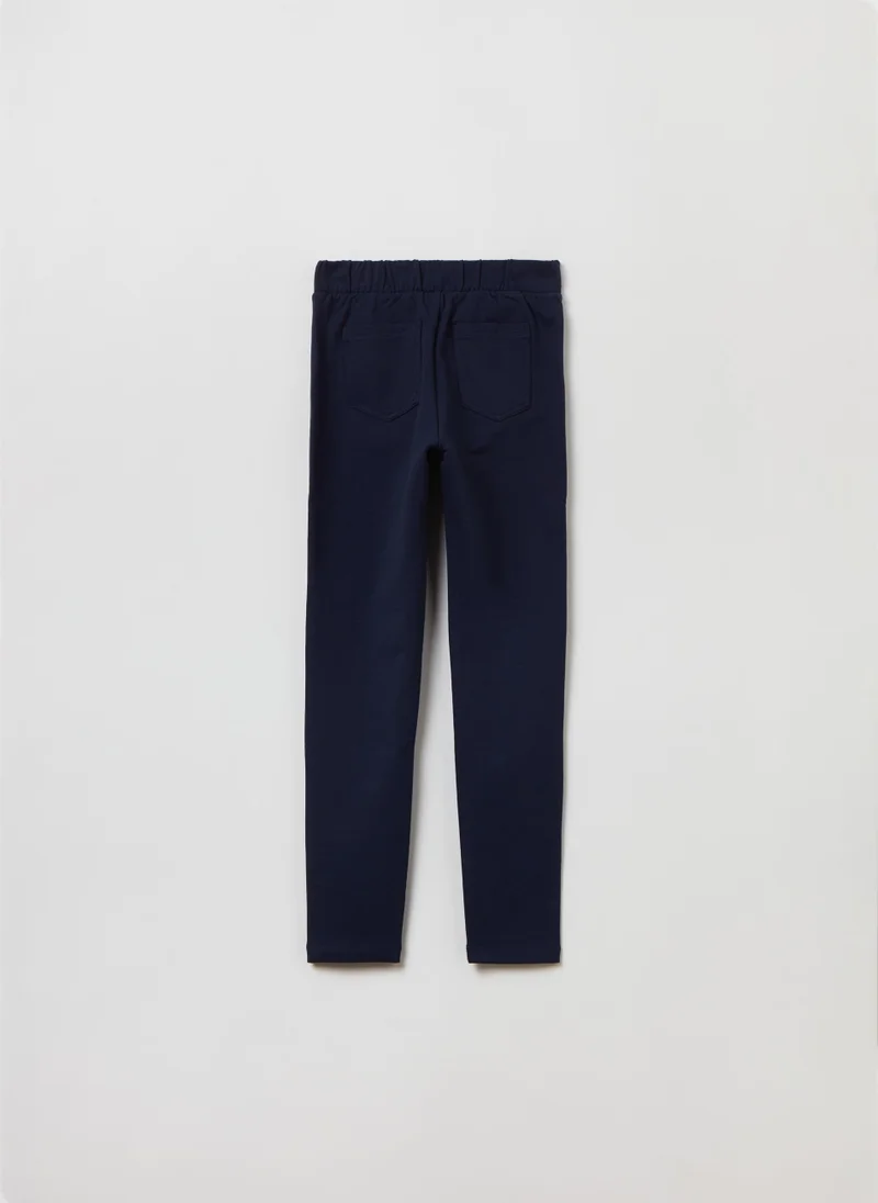او في اس Stretch cotton treggings