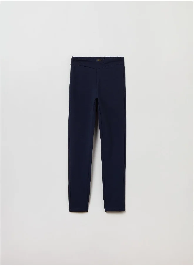او في اس Stretch cotton treggings