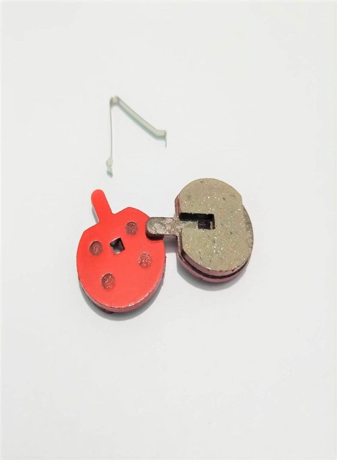CYBIC Bicycle Disc Brake Pads, Semi-Metallic, Red - Image 1