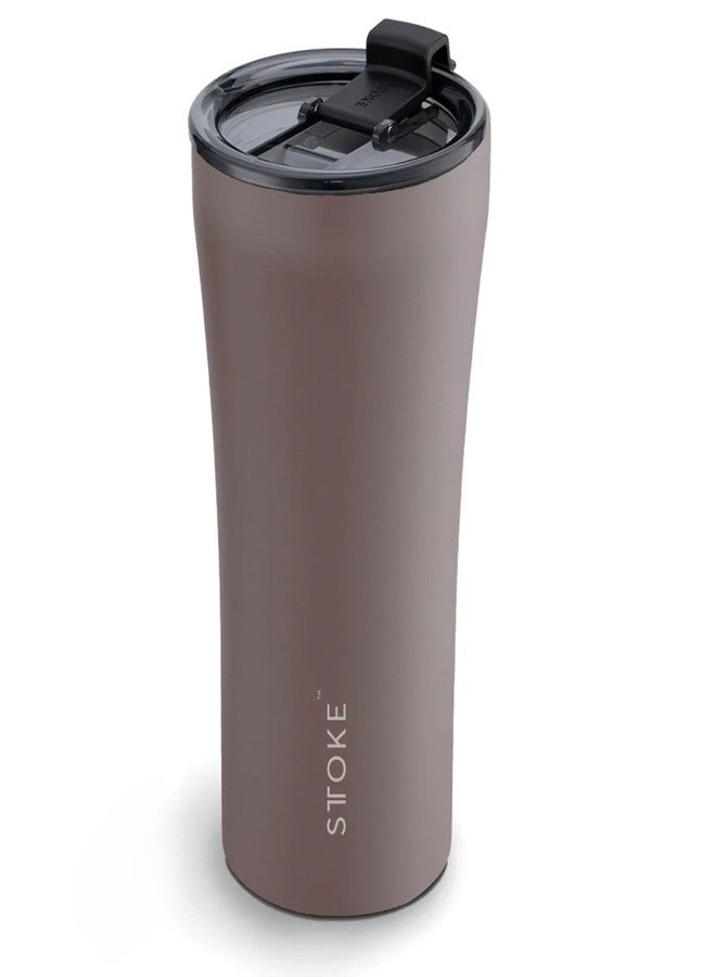 Sttoke Leakproof Lid Shatterproof Tumbler, Powder Coating - Willow Grey, 6.9-inch Height, 16 oz., S16LPSPCDG1955 - Image 1