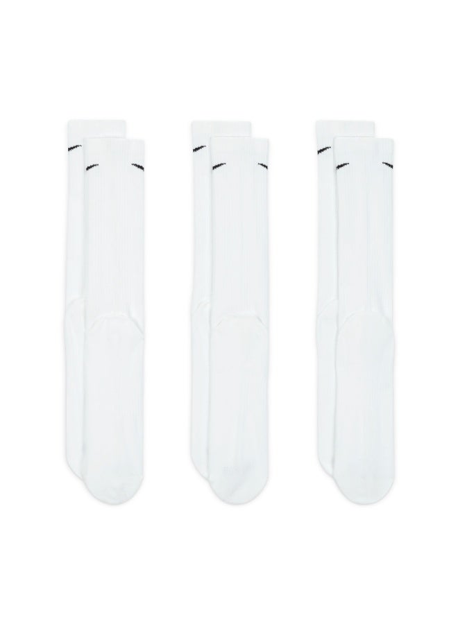 Nike Unisex Nike Everyday Plus Lightweight Crew Socks 3-Pair - Image 5