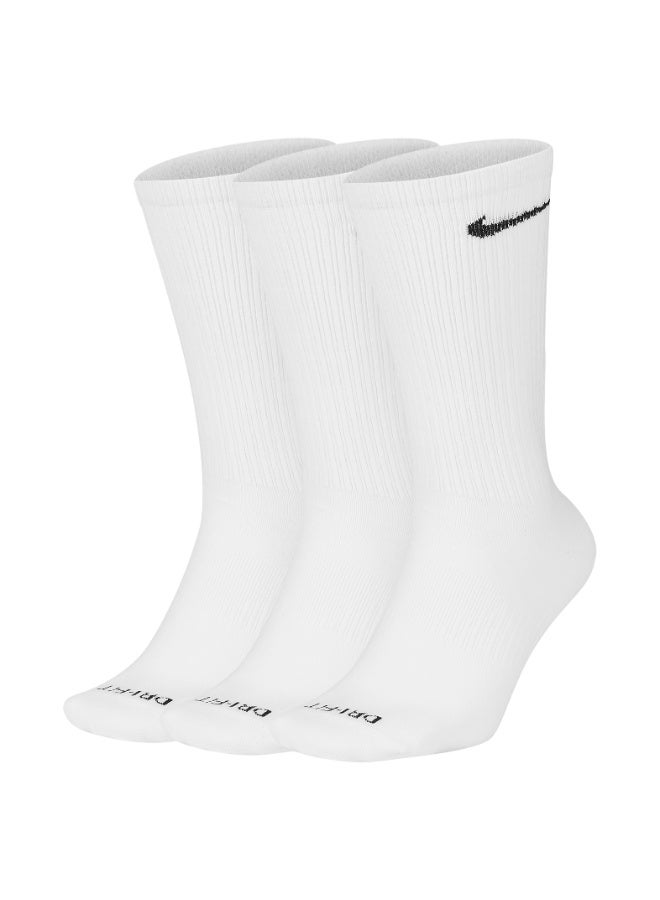 Nike Unisex Nike Everyday Plus Lightweight Crew Socks 3-Pair - Image 3