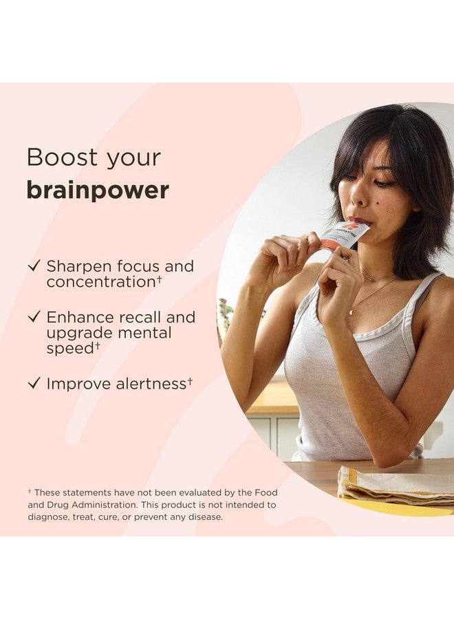Healthycell Focus & Recall, Daily Liquid Brain Supplement for Focus & Memory - Nootropics Supplement for Concentration & Alertness with L-Theanine, Omega-3 & Taurine - 30 Gel Packs - Image 2