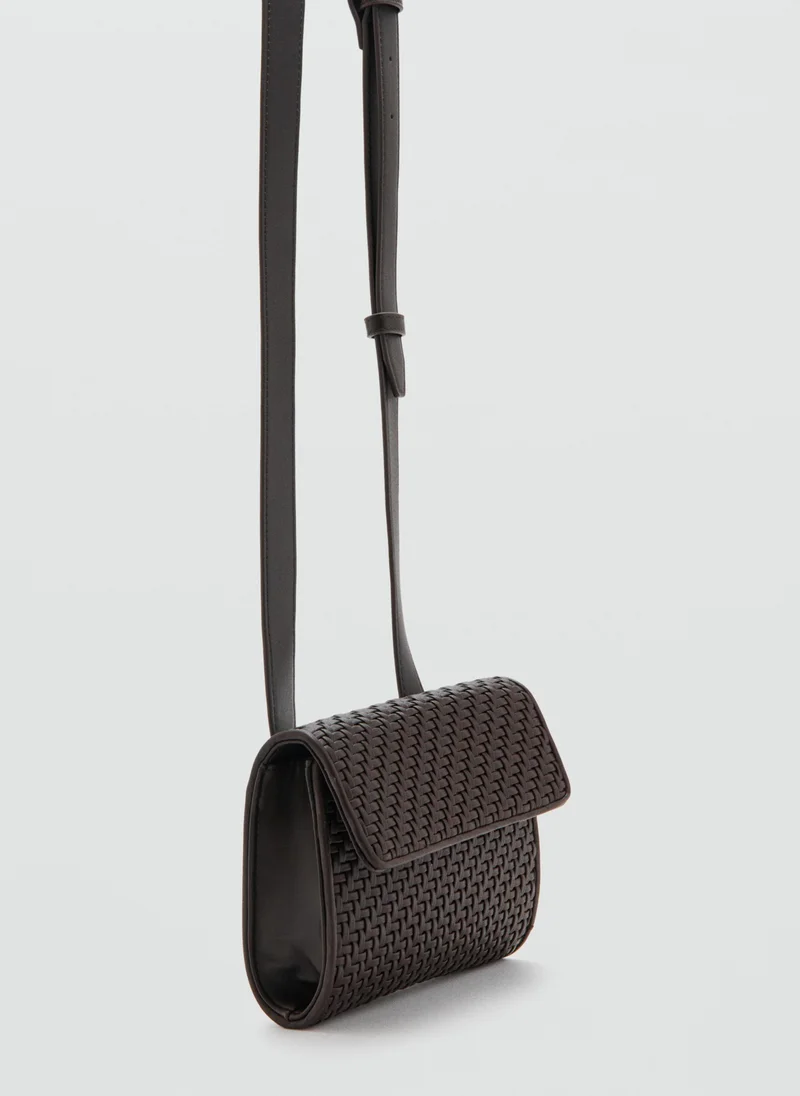 Mango Man  Braided crossbody bag with long handle for Men | Best Price UAE
