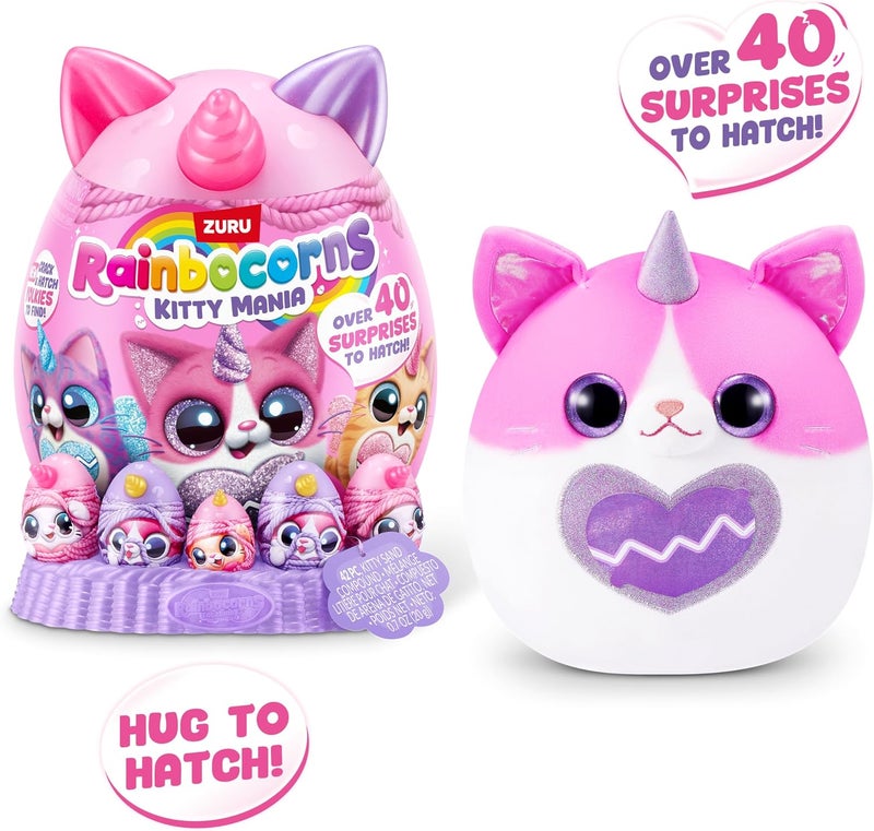Rainbocorns Eggzania Kitty Mania Medium Plush – Series 2 Surprise Egg - Image 4