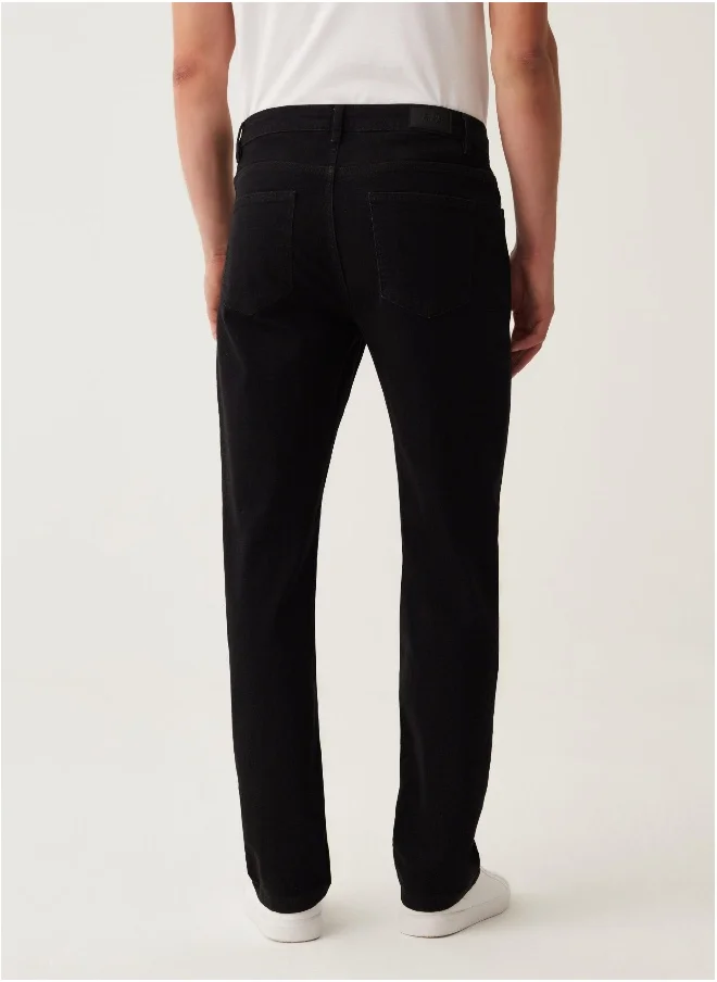 Ovs Regular-fit jeans with cross-hatch weave