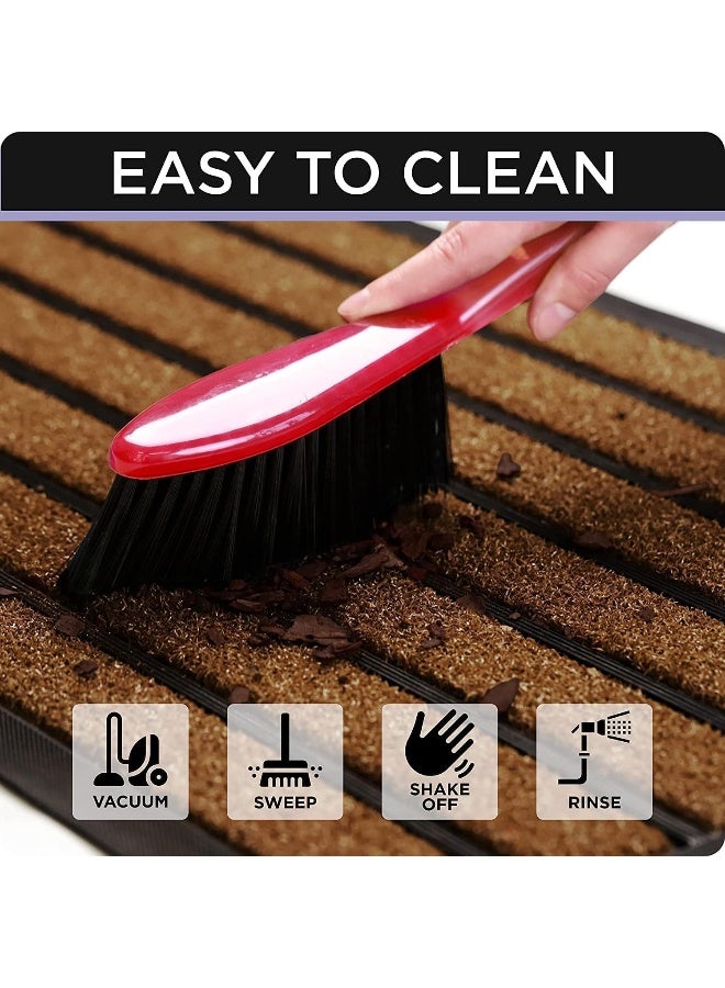 ubdyo Extra Durable Door Mat - Dirt Trapping Outdoor Welcome Mats - Non-Slip Outdoor Door Mats - Low Profile Front Door Mat - Indoor (30" X 17", Bright Brown)  - Image 5
