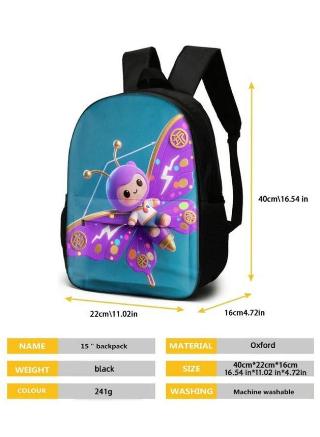 Bright Li Fire The trend is not the same! Cartoon bag three-piece set, to meet the wearing needs of students and teenagers (students, children, friends can be used for outings, mountain climbing, school, etc.) - 71 - Image 5