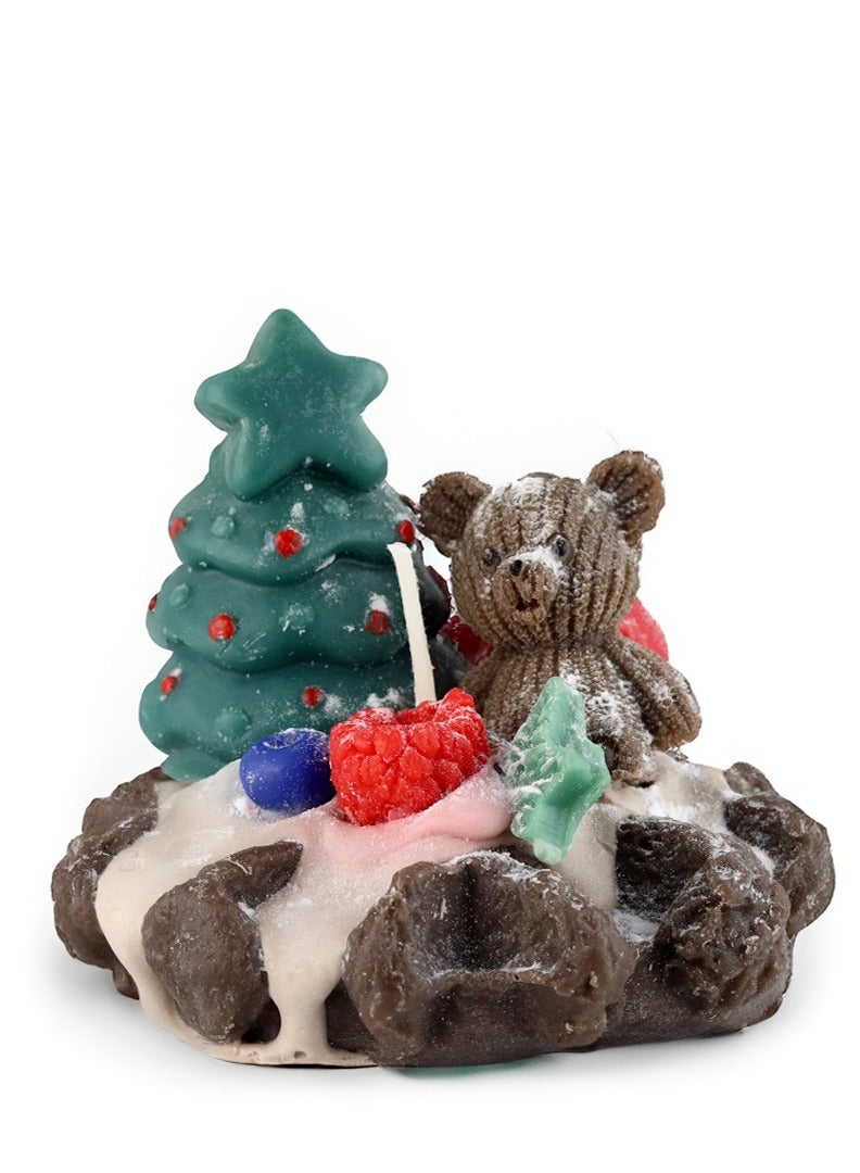 natural100 Scented candle shaped like a tart with a vanilla fragrance.