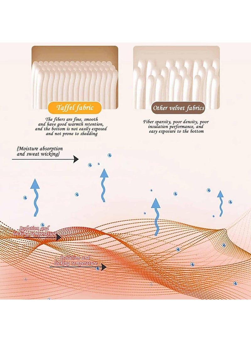 A.M Cashmere Lamb Plush Blanket, Double-Sided Nap Blanket, Sofa Blanket, Winter Thickened Coral Velvet Blanket, Gift for Family, Suitable for Keeping Warm at Home - Image 4