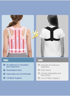 Bukela Back Brace Posture Corrector for Men and Women - Adjustable Lumbar Support and Shoulder Straightener for Upper and Lower Back Pain Relief - Scoliosis, Hunchback, Thoracic Spine Correction  - Image 2
