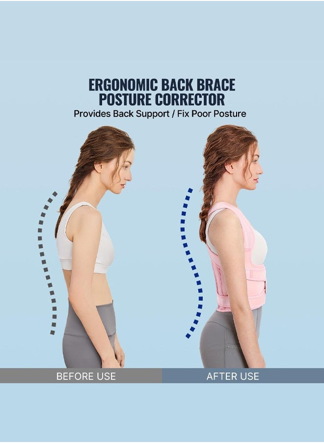 Bukela Back Brace Posture Corrector for Men and Women - Adjustable Lumbar Support and Shoulder Straightener for Upper and Lower Back Pain Relief - Scoliosis, Hunchback, Thoracic Spine Correction  - Image 4