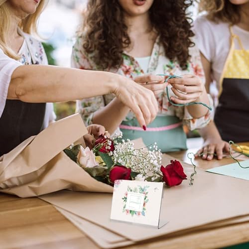Shuban Acrylic Sign Holder L-Shape Acrylic Table Display Label Price Tag Name Card Holder Stands For School Office Counter Restaurants Supermarket (3 Inch W X 2 Inch H - 10Pcs) - Image 4