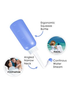 Generic 350ml Portable Peri Bottle, Travel Bidet with Extra Ring and Carry Bag, TPE Material for High Temperature Resistance, Essentials for Postpartum Perineal Care, Hemorrhoid Treatment  - Image 4