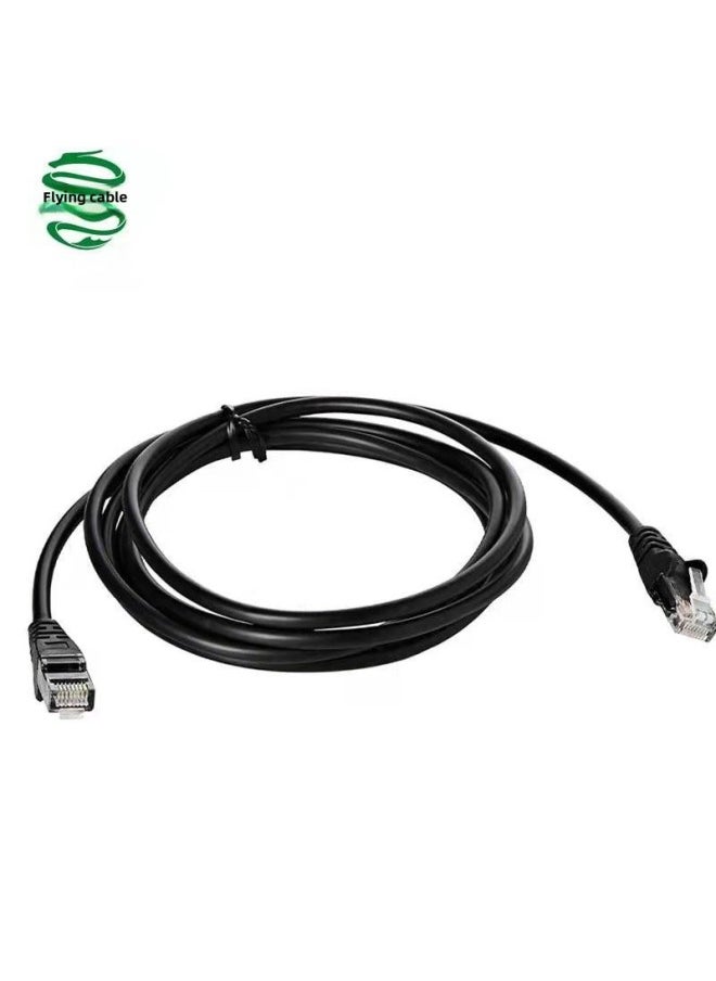 Generic Cat6 Ultra-class Ethernet Cable Gigabit Finished Product For Home Use Router Jumper Computer Broadband Network Cable-Color:Classic Black-Line Length:5m  - Image 1