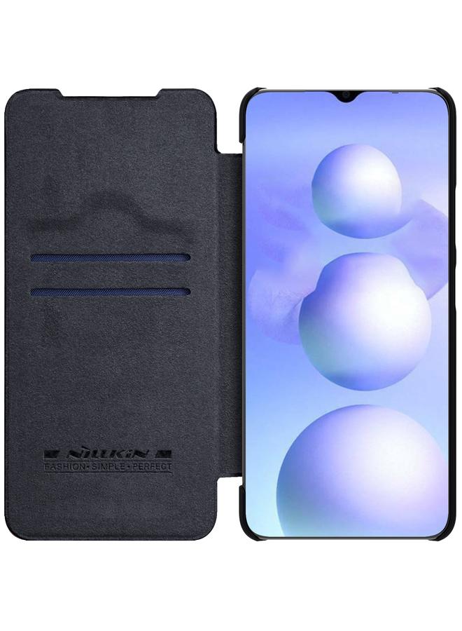 نيلكين جراب لهاتف Xiaomi Poco M4 5G QIN Series جراب هاتف جلدي بملمس الحصان المجنون - Image 4