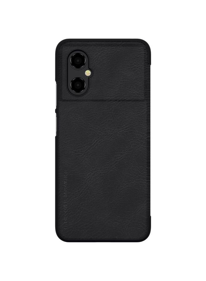 نيلكين جراب لهاتف Xiaomi Poco M4 5G QIN Series جراب هاتف جلدي بملمس الحصان المجنون - Image 3