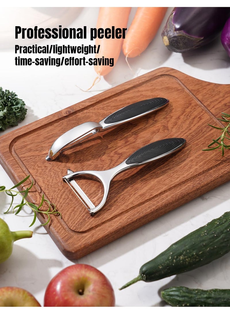 BenQuand Vegetable Fruit Potato Peelers for Kitchen,Good Grip Stainless Steel Peelers， Carrot Apple Peeler With Ergonomic， Non-Slip Handle & Sharp Blade,Rustproof & Durable  - Image 3