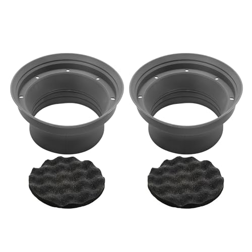 RECOIL SPB65 Foldable Silicone 6.5” Car Speaker Baffle Kits with Egg Crate Foam for Sound Quality Improvement and Speaker Protection One Pair - Image 1
