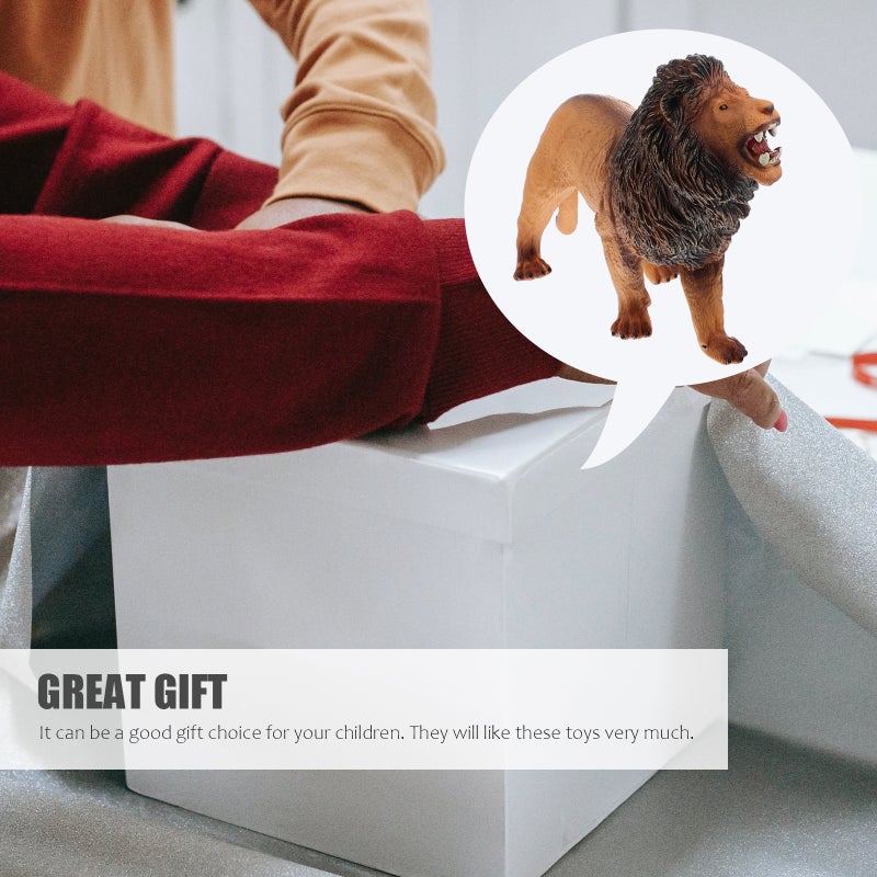 1Pc Simulation Lion Animals Toy Kids Animal Model Early - Image 5