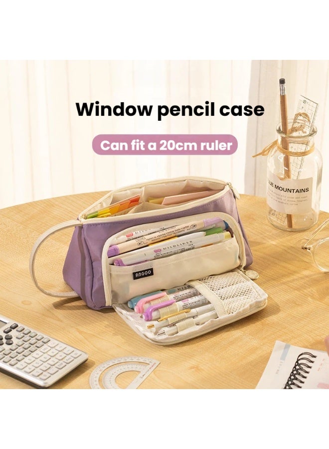 Multi functional Window Pencil Case Super Spacious Expertly Neatly Organized Trendy Stylish and Perfectly Suited for All Kinds of Stationery - Image 1