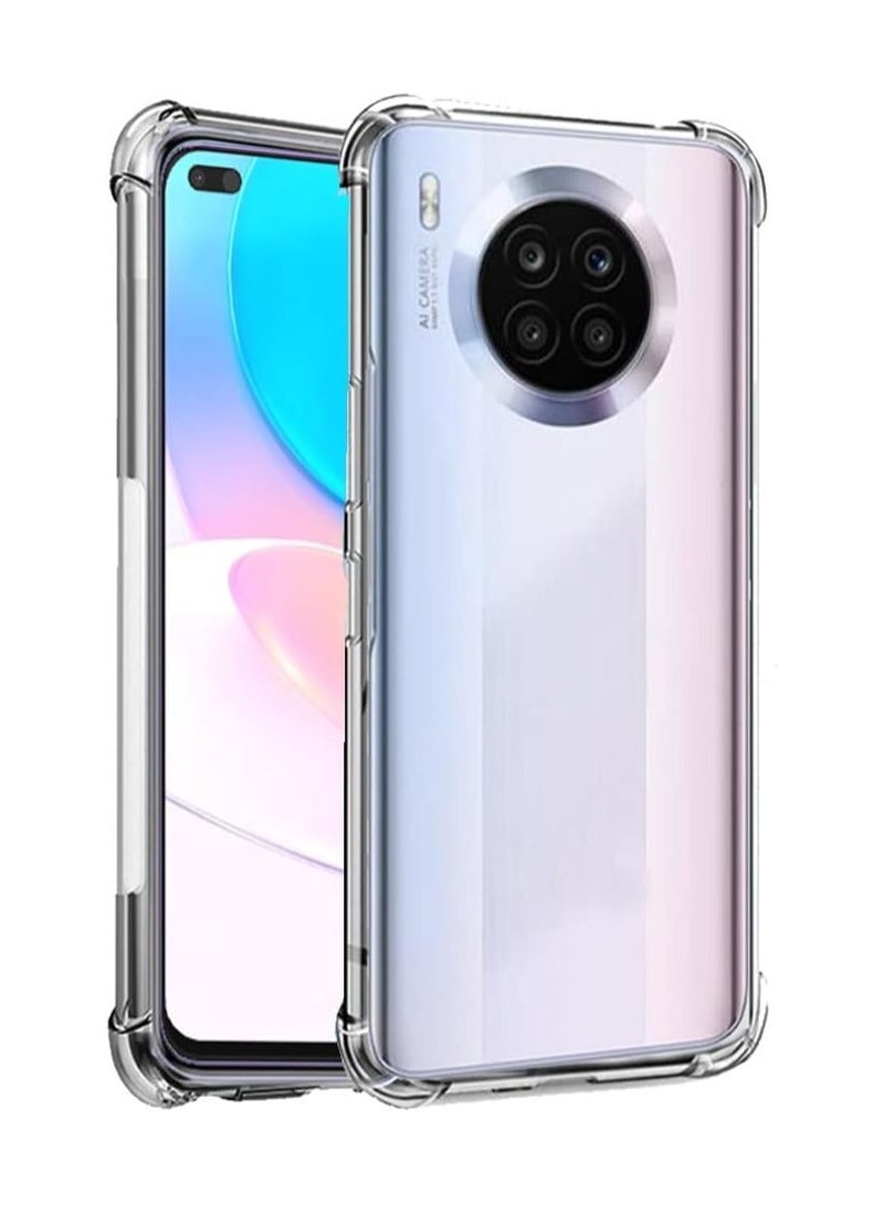 جراب لهاتف Huawei nova 8i / Honor 50 Lite، غطاء خلفي من السيليكون الناعم المقاوم للصدمات والخدوش، غطاء واقي من الصدمات، شفاف - Image 1
